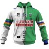 NRL Canberra Raiders Custom Name Number 2023 Mix Jersey V2 Zip Up Hoodie