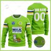 NRL Canberra Raiders Custom Name Number Knit Vintage Jersey Ugly Christmas Sweater