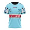 NRL Cronulla-Sutherland Sharks Custom Name Number 2023 Home Jersey T-Shirt