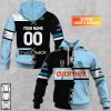 NRL Cronulla-Sutherland Sharks Custom Name Number 2023 Mix Jersey V2 Pullover Hoodie