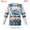 NRL Cronulla-Sutherland Sharks Custom Name Number Autism Awareness Sweatshirt