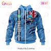 NRL Cronulla-Sutherland Sharks Custom Name Number Flag Scratch Zip Up Hoodie