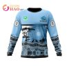NRL Cronulla-Sutherland Sharks Custom Name Number Nature Jersey Sweatshirt