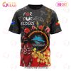 NRL Cronulla-Sutherland Sharks Custom Name Number Special Edition NAIDOC T-Shirt
