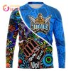 NRL Gold Coast Titans Custom Name Number NAIDOC Weed Sweatshirt