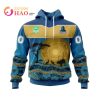 NRL Gold Coast Titans Custom Name Number Nature Jersey Pullover Hoodie
