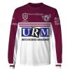 NRL Manly Warringah Sea Eagles Custom Name Number 2020 Away Jersey Sweatshirt