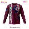 NRL Manly Warringah Sea Eagles Custom Name Number Flag Scratch Sweatshirt