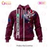 NRL Manly Warringah Sea Eagles Custom Name Number Flag Scratch Zip Up Hoodie