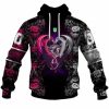 NRL Manly Warringah Sea Eagles Custom Name Number Rose Dragon Pullover Hoodie