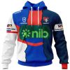 NRL Newcastle Knights Custom Name Number 2023 Mix Jersey Pullover Hoodie