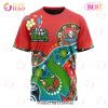 NRL Newcastle Knights Custom Name Number Special Design NAIDOC T-Shirt