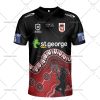 NRL St. George Illawarra Dragons Custom Name Number 2023 Indigenous Jersey T-Shirt