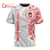 NRL St. George Illawarra Dragons Custom Name Polynesian T-Shirt