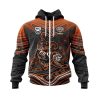 NRL Wests Tigers Custom Name Number Indigenous Mascot Zip Up Hoodie