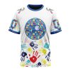 NBA Indiana Pacers Custom Name Number Autism Awareness Hands T-Shirt