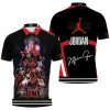 NBA Chicago Bulls Michael Jordan Black Signed Polo Shirt