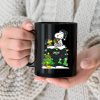 NFL New York Jets Snoopy Woodstock Black Ceramic Mug