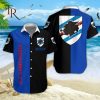 UC Sampdoria Custom Name Blue Black Hawaiian Shirt