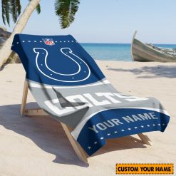 NFL Indianapolis Colts Custom Name Gift For Fans Beach Towel