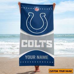 NFL Indianapolis Colts Custom Name Gift For Fans Beach Towel
