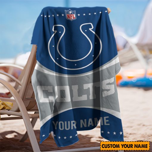 NFL Indianapolis Colts Custom Name Gift For Fans Beach Towel