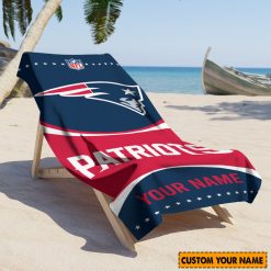 NFL New England Patriots Custom Name Gift For Fans Beach Towel