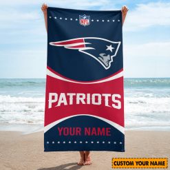 NFL New England Patriots Custom Name Gift For Fans Beach Towel