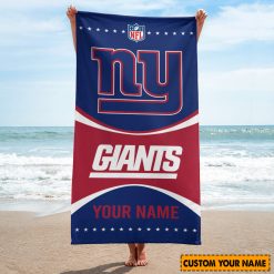 NFL New York Giants Custom Name Gift For Fans Beach Towel