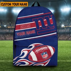NFL New York Giants Custom Name Limited Edition Backpack