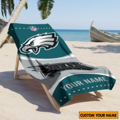 NFL Philadelphia Eagles Custom Name Gift For Fans Beach Towel