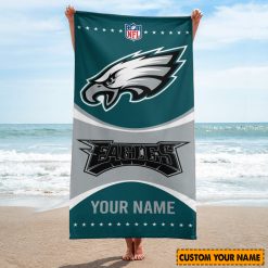 NFL Philadelphia Eagles Custom Name Gift For Fans Beach Towel
