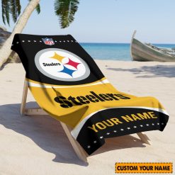 NFL Pittsburgh Steelers Custom Name Gift For Fans Beach Towel