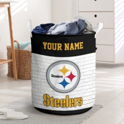 NFL Pittsburgh Steelers Custom Name Gift For Fans Laundry Basket