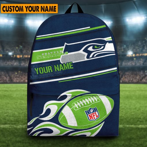 NFL Seattle Seahawks Custom Name Limited Edition Backpack