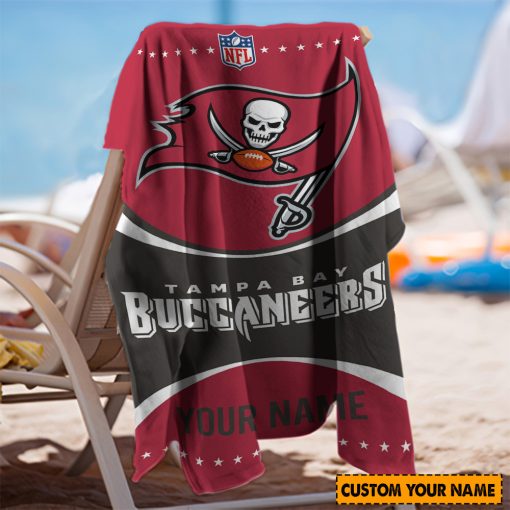 NFL Tampa Bay Buccaneers Custom Name Gift For Fans Beach Towel