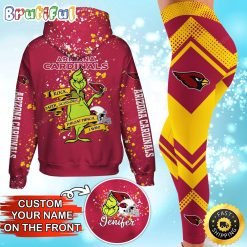 NFL Arizona Cardinals Custom Name Christmas Edition Hoodie Leggings Set