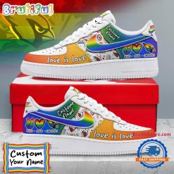 NFL Arizona Cardinals Custom Name Pride Edition Air Force 1 Sneakers