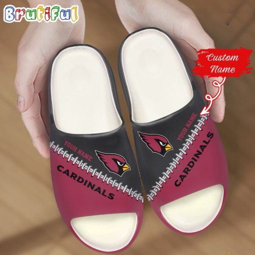 NFL Arizona Cardinals Custom Name Special Edition Comfort Slippers