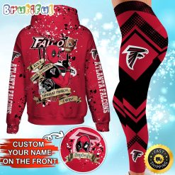 NFL Atlanta Falcons Custom Name Special Edition Hoodie Leggings Set