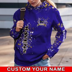 NFL Baltimore Ravens Custom Name Special Edition Hoodie Leggings Set