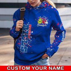 NFL Buffalo Bills Custom Name Christmas Edition Hoodie Leggings Set