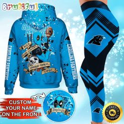 NFL Carolina Panthers Custom Name Special Edition Hoodie Leggings Set