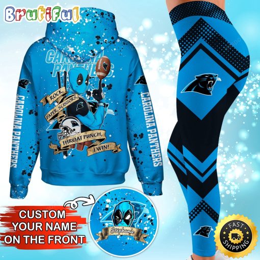 NFL Carolina Panthers Custom Name Special Edition Hoodie Leggings Set