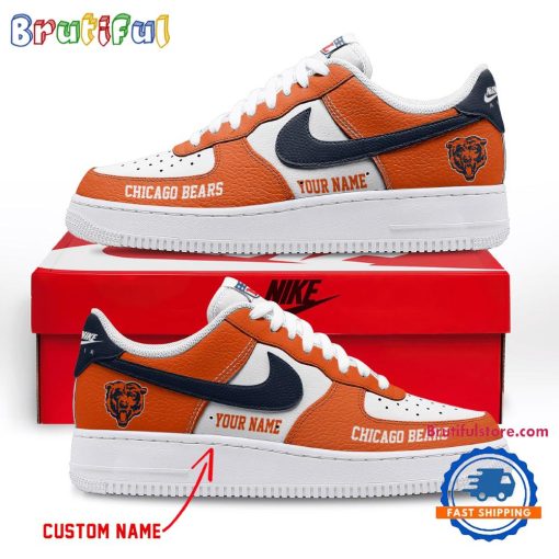 NFL Chicago Bears Custom Name Limited Edition Air Force 1 Sneakers