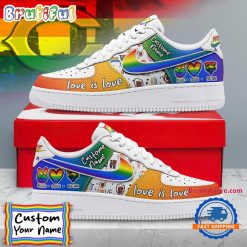 NFL Chicago Bears Custom Name Pride Edition Air Force 1 Sneakers