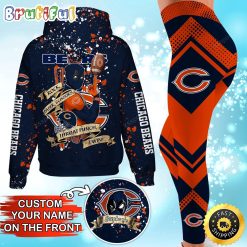 NFL Chicago Bears Custom Name Special Edition Hoodie Leggings Set