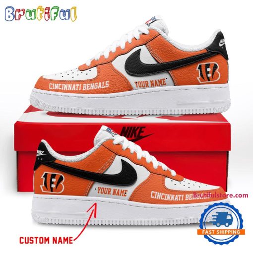 NFL Cincinnati Bengals Custom Name Limited Edition Air Force 1 Sneakers