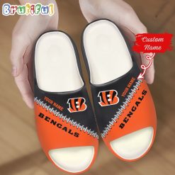 NFL Cincinnati Bengals Custom Name Special Edition Comfort Slippers