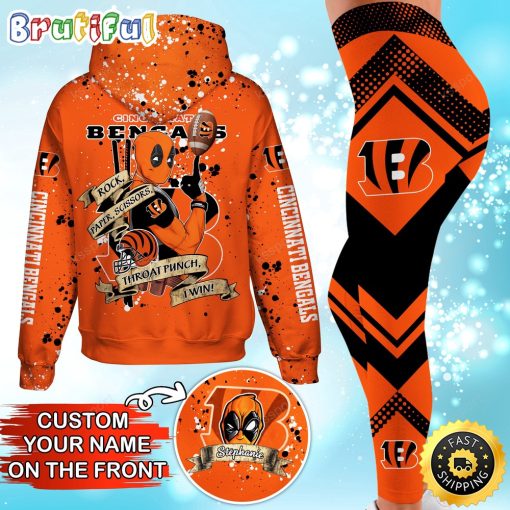 NFL Cincinnati Bengals Custom Name Special Edition Hoodie Leggings Set